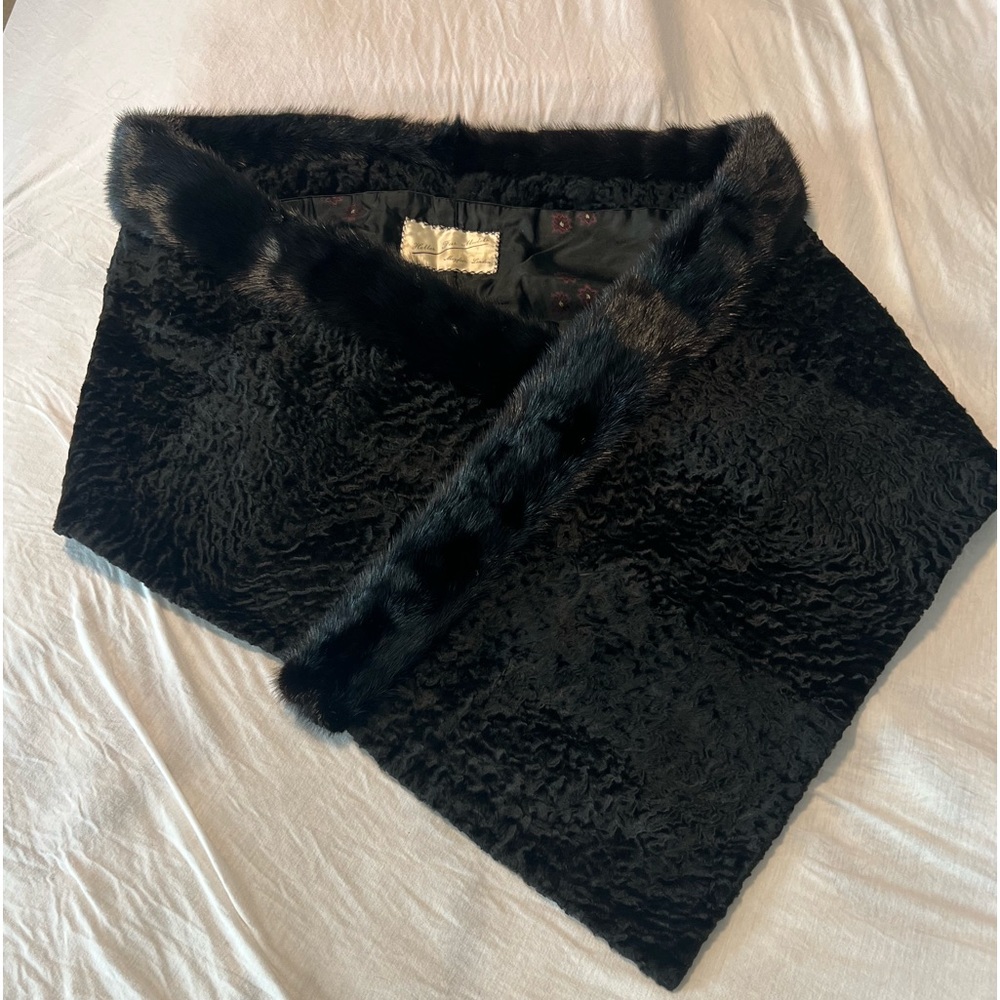 Vintage heller fur models mink Mayfair , London fur shawl